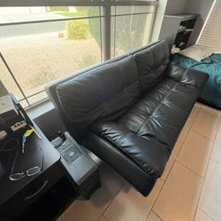 Couch With Extendable Side, Fold Out