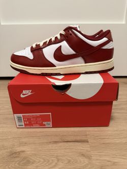 Nike Dunk Low PRM “Vintage Team Red” Women’s Size 11/Mens Size 9.5 FJ4555-100