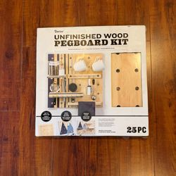 Darice kitchen unfinished pegboard kit 25pcs