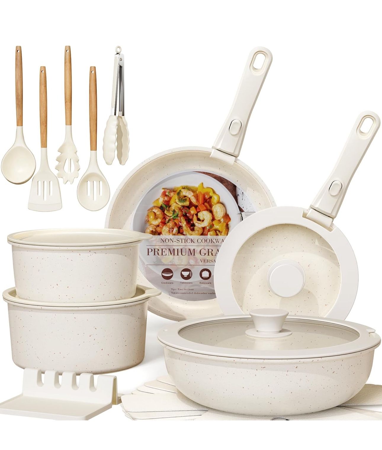 21 Pieces Pots And Pans Set