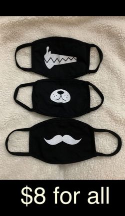 Big Kids face mask $8 for all