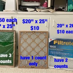 Furnace   filters   (NEW)  -  $10  each
