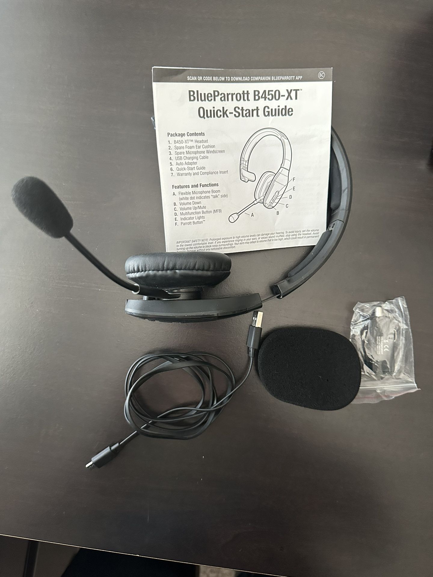 Blue Parrot B450-XT Noise Canceling Wireless Headset