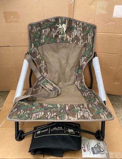New Other NWTF Vanish Low Profile Outdoor Turkey Chair With Carrying Bag, Camo