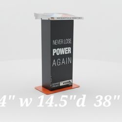 Heavy-Duty Steel Display Stand – 24" W × 14.5" D × 38" H