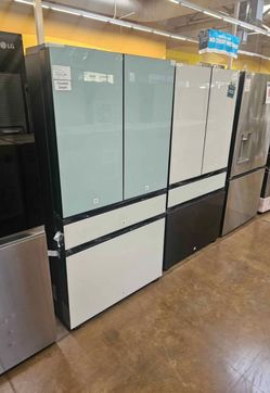 Counter depth refrigerator 36 inch wide Samsung bespoke