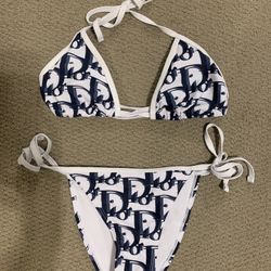 Cute Blue & White Bathing Suit 