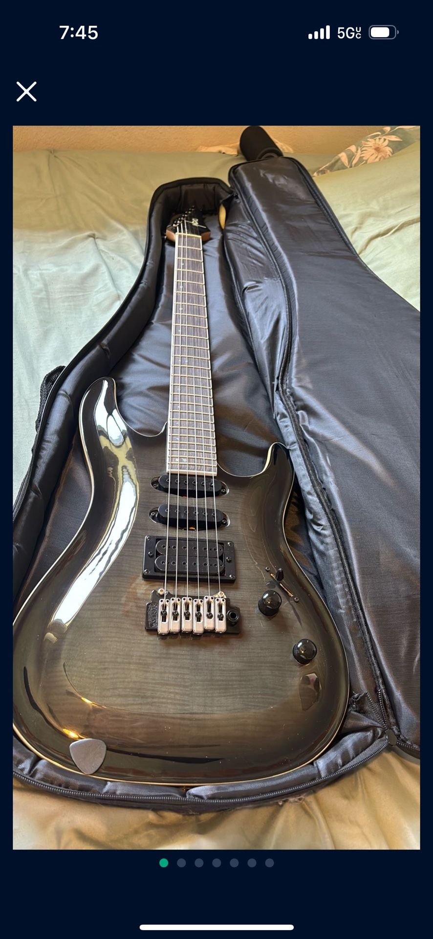 Electric Guitar Full Size w/ Headphone Converter (cable included)
