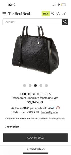 Louis Vuitton Empreinte Montaigne MM Black for Sale in Santa Ana