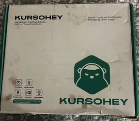 KURSOHEY Portable Car Jump Starter w/ Air Pump, Flashlight & Power Bank – Model GL992