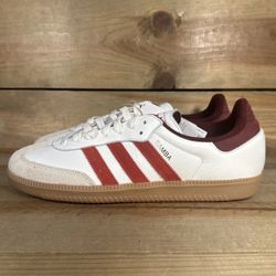 Men's Adidas Originals Samba OG Casual Shoes  - White Better Scarlet Shadow Red - Size 11.5