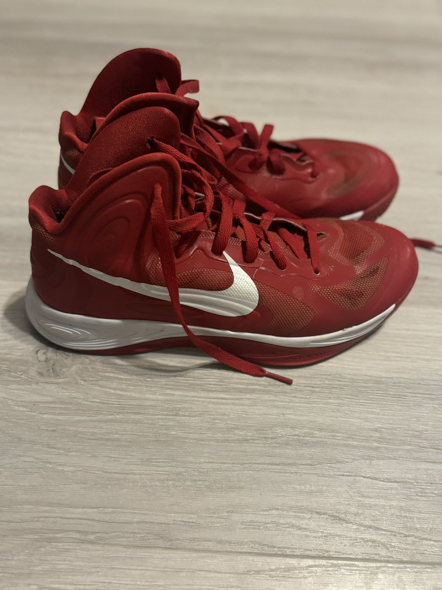 Nike Hyperfuse Red Shoes Size 10