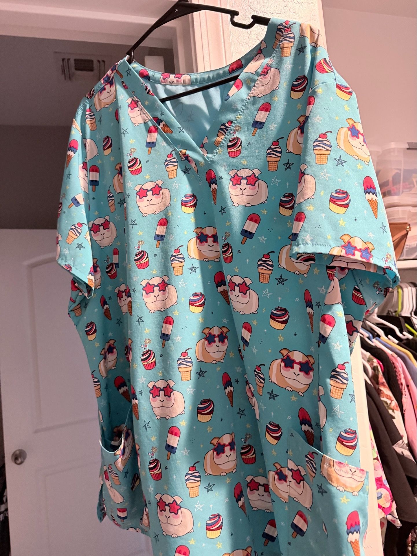 Scrub tops and bottoms