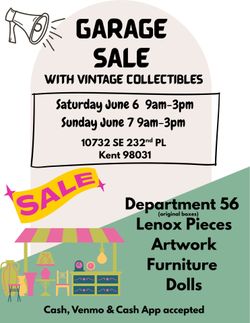 Christmas/ Vintage collectible Garage Sale