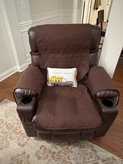 MCombo 7890 dual-motor power lift recliner + cover