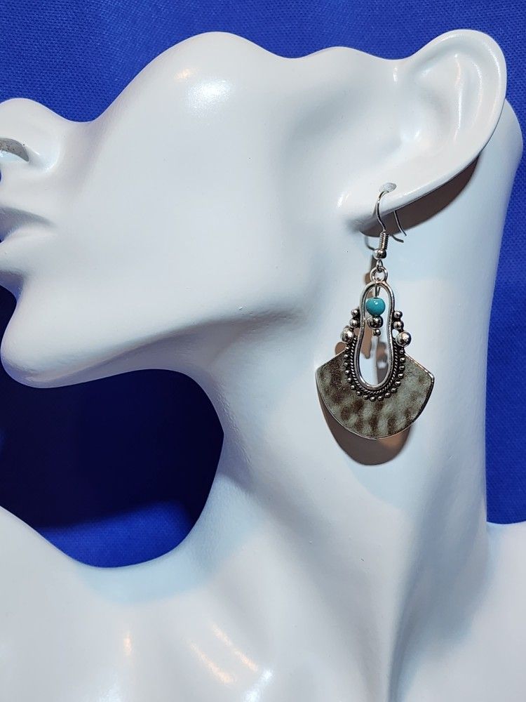 Silver FANS Earrings