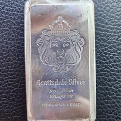 10oz Scottsdale STACKER® Silver Bar - Ten Troy oz .999 Silver Bullion