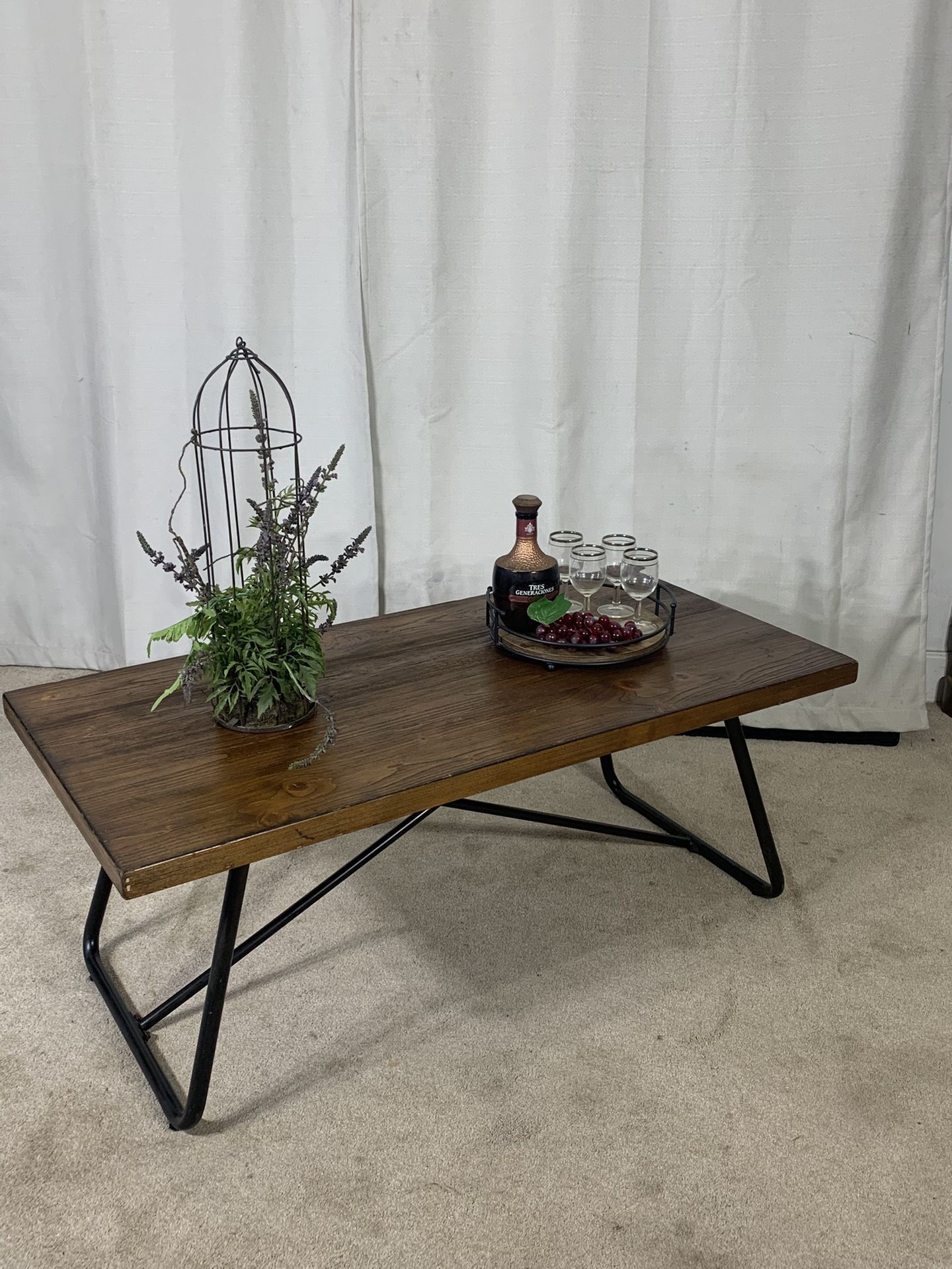 Rustic Industrial Coffee Cocktail Table