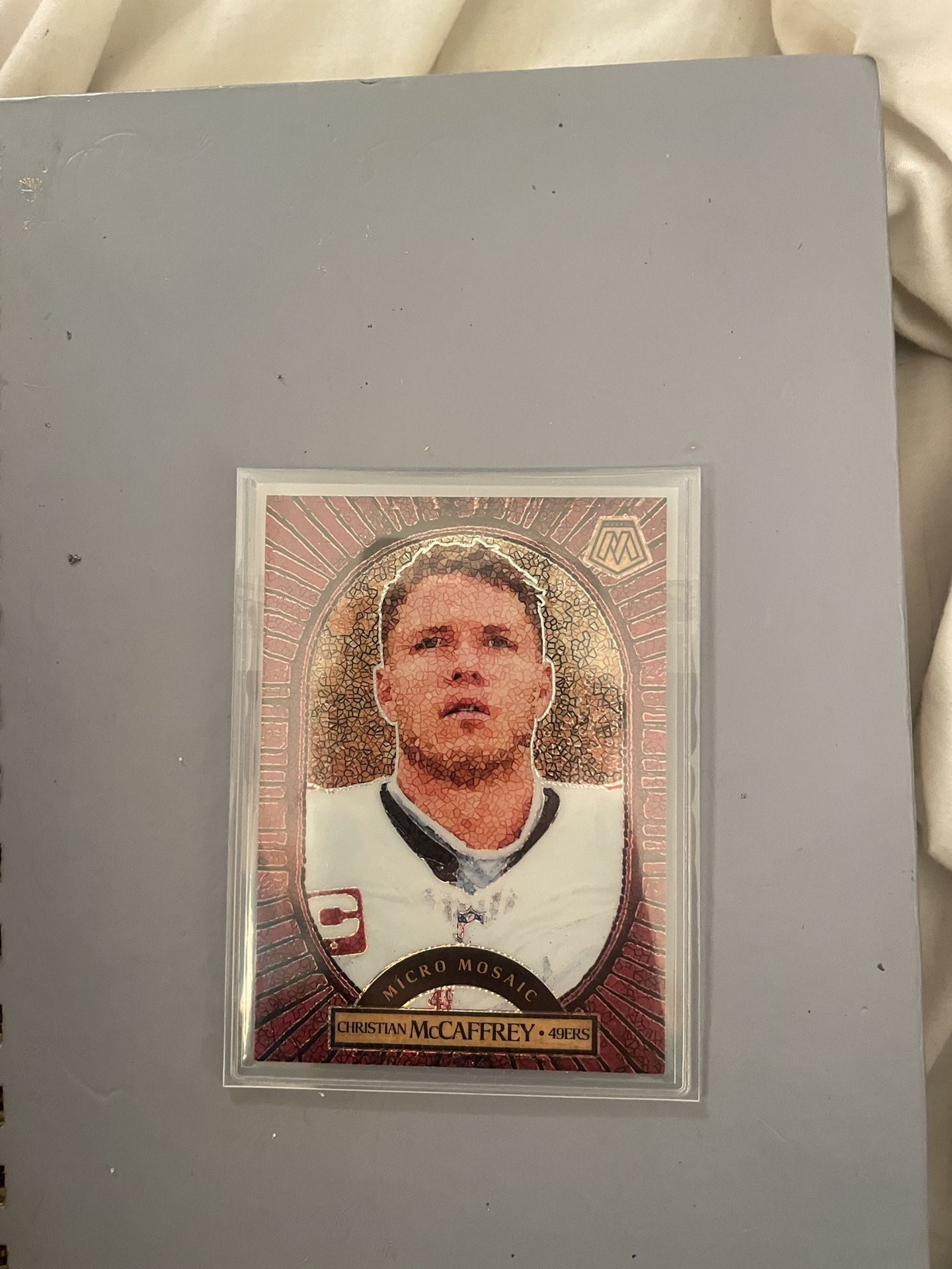 Christian McCaffrey Panini Micro Mosaic Rare 49ers Football Card