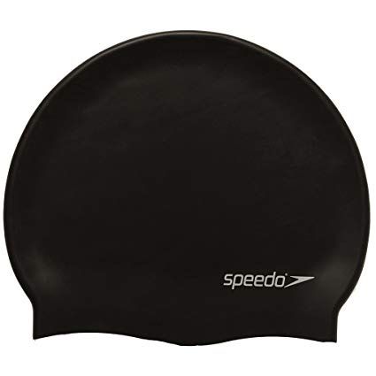 Speedo Black Silicon Swim Cap