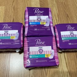 4 Poise Pads