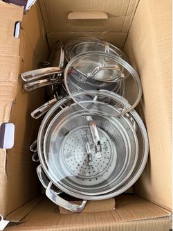 Viking 3-Ply Stainless Steel Cookware Set 13-Piece
