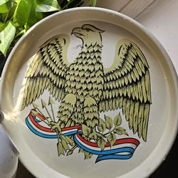 Vintage Metal Tray American Eagle