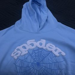 Sky Blue SP5DER hoodie 