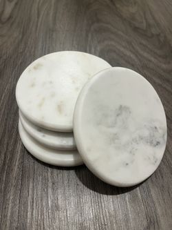 Set of 4 Crate & Barrel Marble Coasters