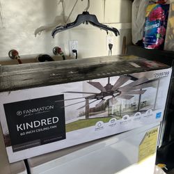 Fanimation Studio Collection Kindred 60-in Matte Greige Color-Indoor/Outdoor