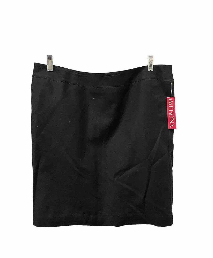 Women's Merona Black Stretch Skirt Sz 16