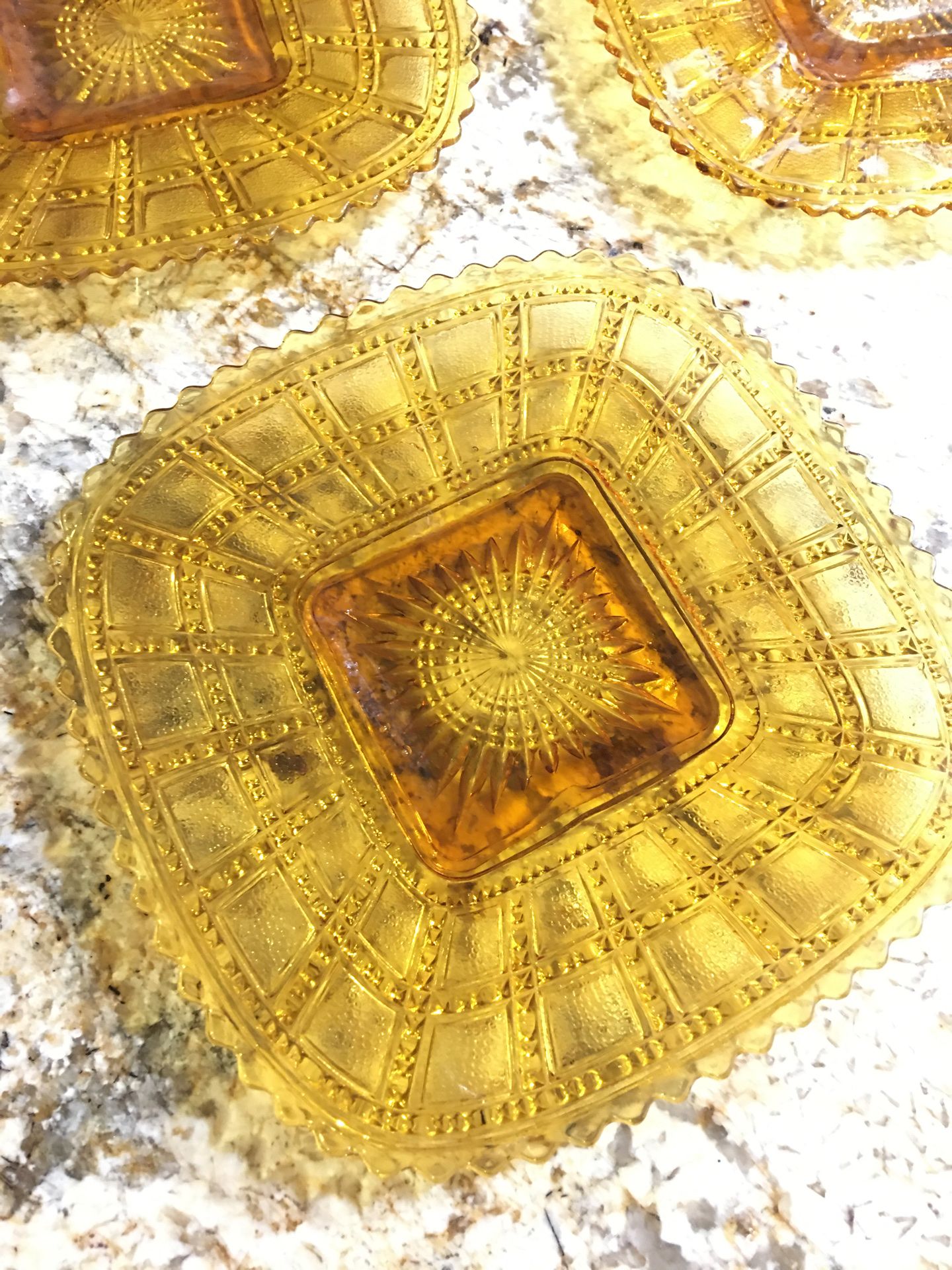 Gorgeous 1930’s Imperial Amber Glassware