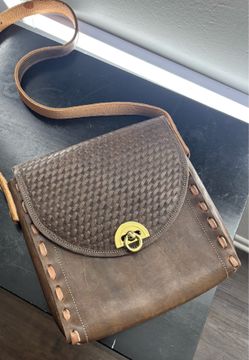 Custom leather side bag