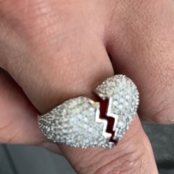 925 Silver Heartbreak 💔 Ring $60