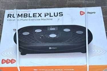 LifeproRUMBLEX  Plus Exercise Plate Black New