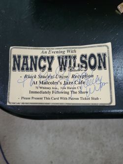 Nancy Wilson autograph