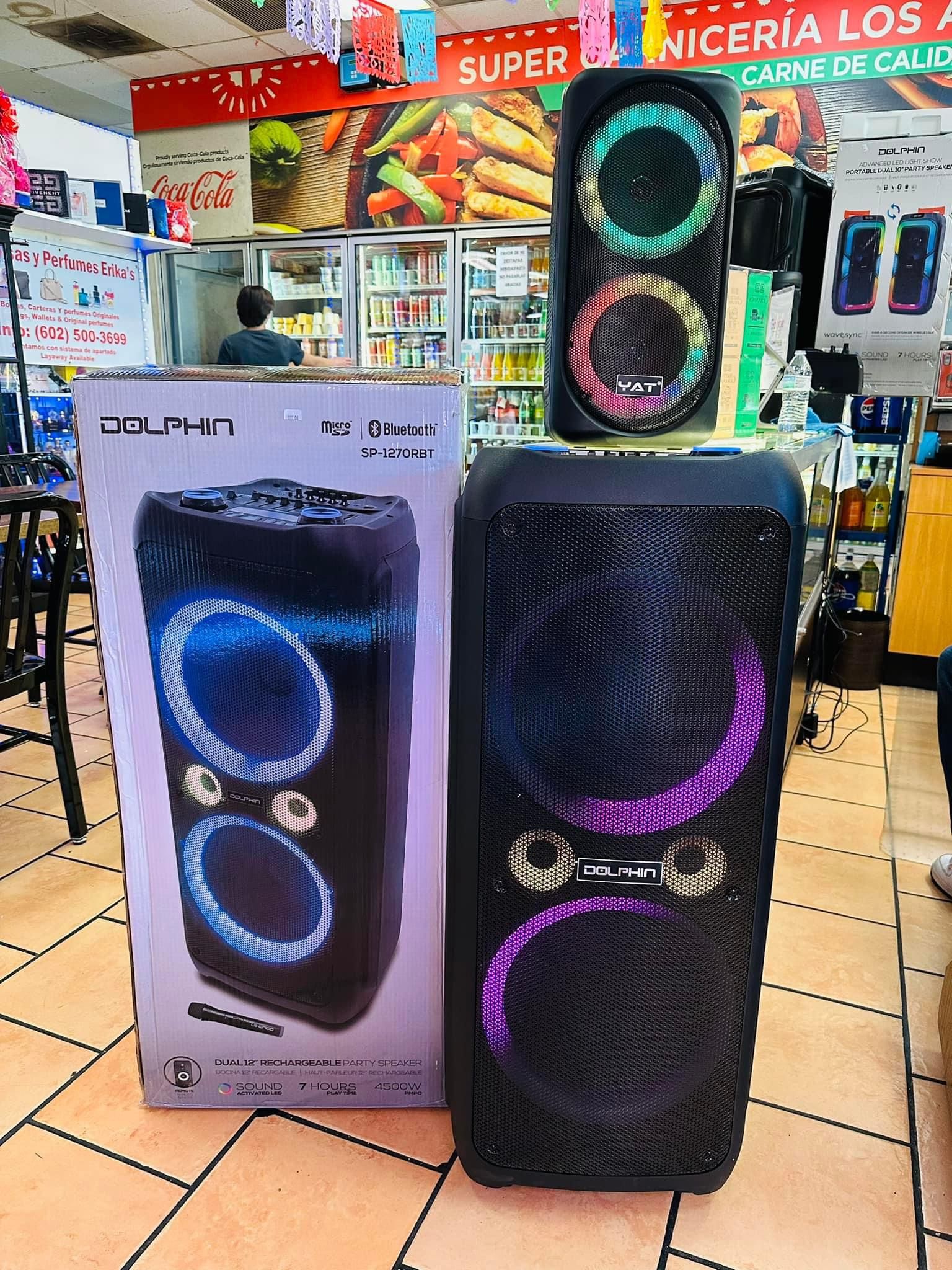 Bocina Portable Dual 12” Party Speakers 