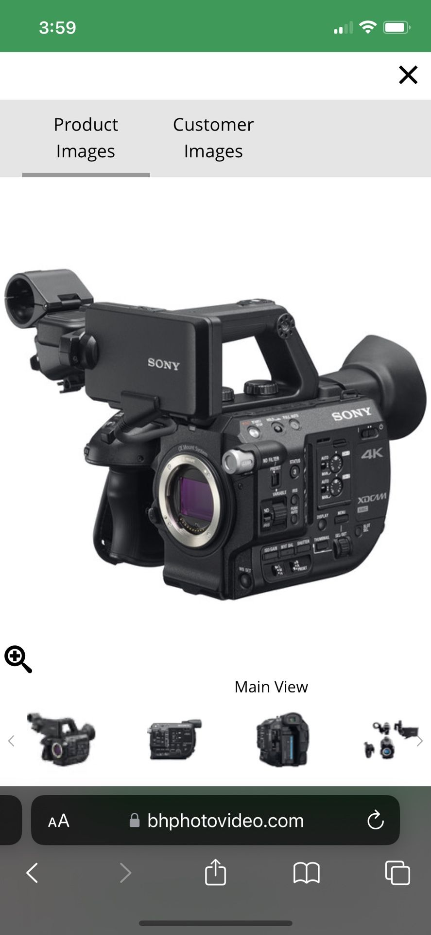 Sony FS5 + Extra Battery