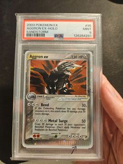 Aggron ex Sandstorm PSA 9