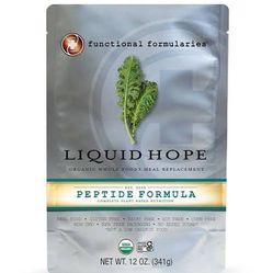 Functional Formularies Liquid Hope Organic Whole Foods Meal Replacement, Original Formula, 12 oz. Pouch, 24 Count