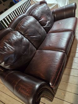Leather sofa