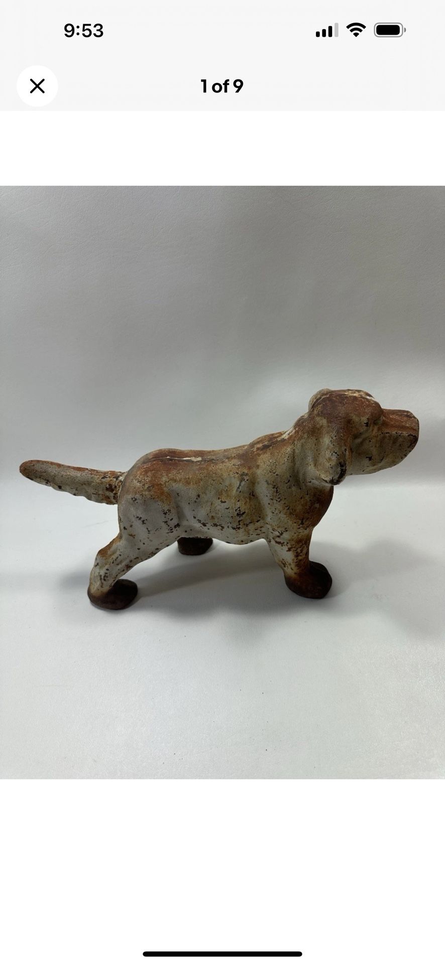 Antique Rustic Cast Iron Metal Hunting Dog Retriever Doorstop Very Heavy,All Products : American Fashion Style Bags On Sale