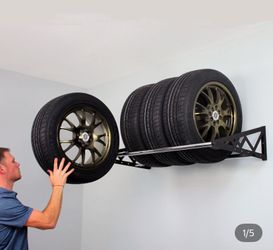 SafeRacks heavy duty wall mounted tire rack