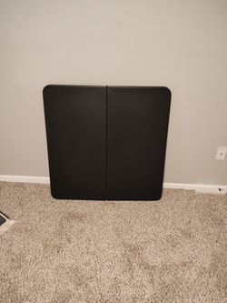 Black folding table
