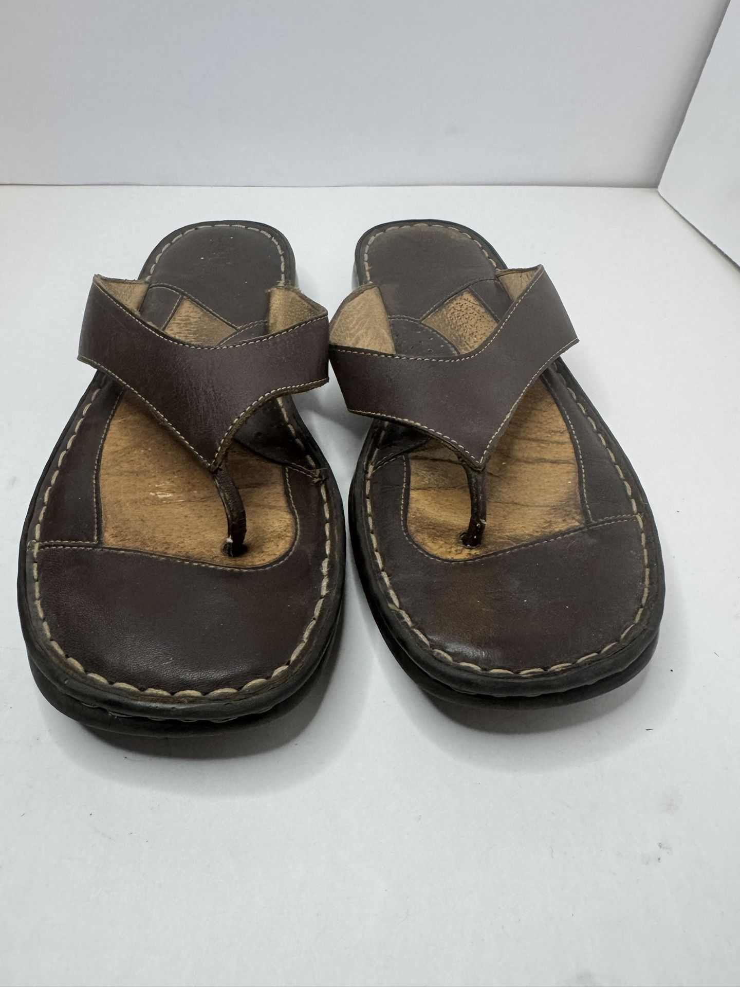 Born Vintage Brown Leather Sandals Size 9 /40