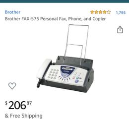 Brother Fax -575 Personal Fax, Phone & Copier