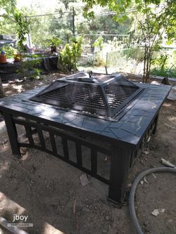 Fire pit and grill