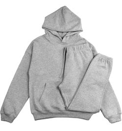 RIFLESSI Men's or Women's Premium Heavyweight 100% French Terry Cotton 2 Piece Hoodie Pullover Jogger Sweatsuit Tracksuit Set