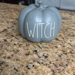 Rae Dunn Small Witch Punkin decoration