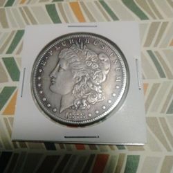 1878 Morgan Silver BU Light Age Toning